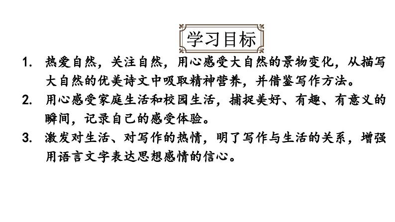 部编版七年级语文上册  第1单元  写作：热爱生活，热爱写作课件PPT第3页