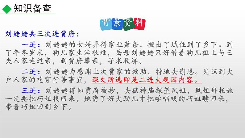 部编版九年级语文上册--25刘姥姥进大观园（课件）06