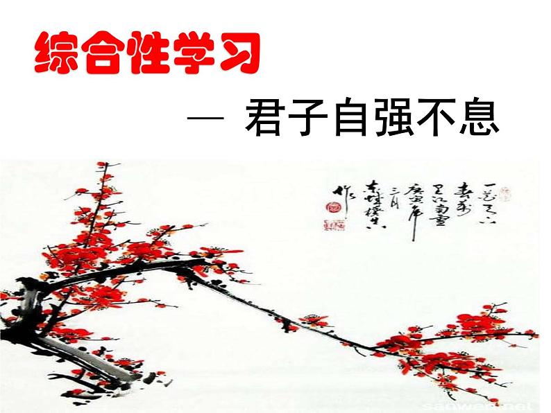 部编版九年级语文上册--综合性学习专练 君子自强不息（课件）02
