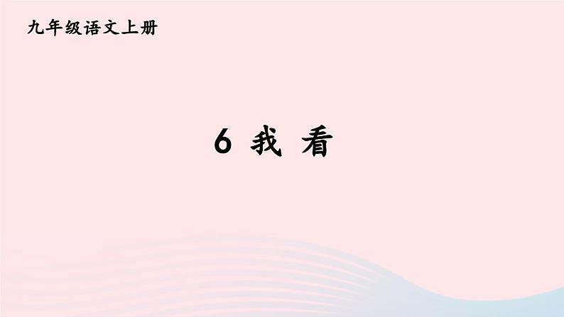 2023九年级语文上册第一单元6我看考点精讲课件新人教版第2页