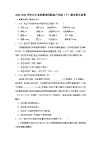 辽宁省抚顺市抚顺县2022-2023学年八年级下学期期末语文试卷（含答案）