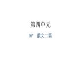人教版八年级语文上册第四单元4-16散文二篇教学课件