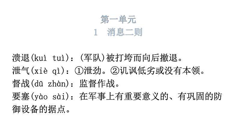 人教版八年级语文上册字词积累课件第2页
