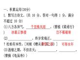 人教版八年级语文上册过关训练三课件