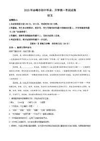 2023年内蒙古自治区赤峰市中考语文真题（原卷版）