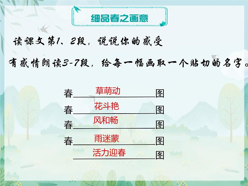 1朱自清的《春》教学课件06