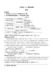 江苏省南京市鼓楼区2022-2023学年九年级上学期期末语文试题