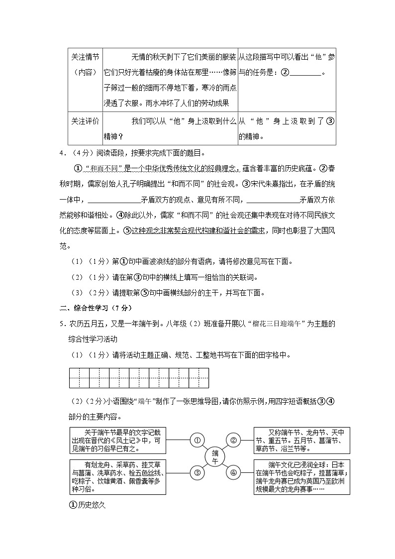陕西省渭南市合阳县2022-2023学年八年级下学期期末语文试题02