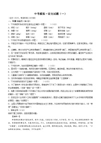 四川省达州市渠县东安雄才学校2022-2023学年九年级下学期期中语文试题