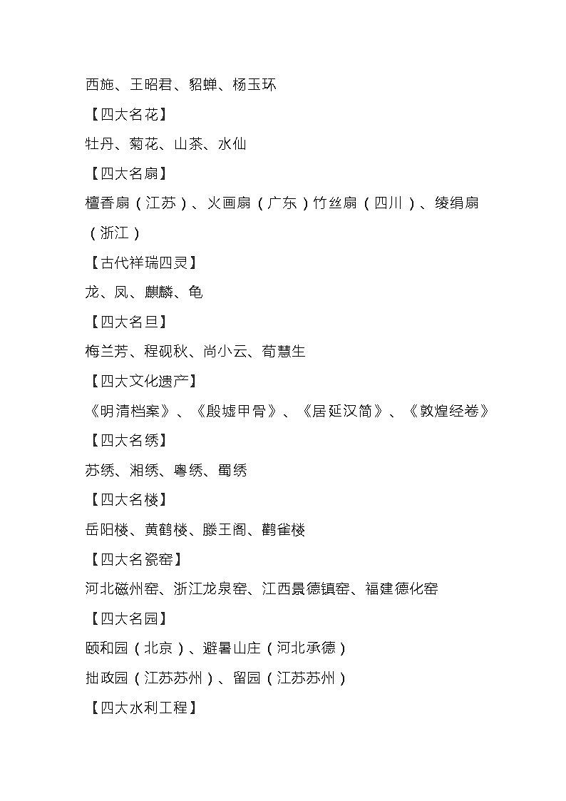 初中语文最全的四大文学常识第3页