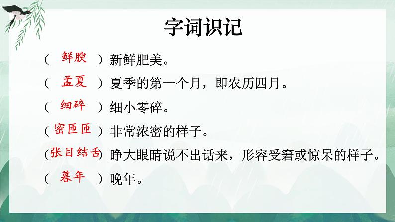 部编版语文《昆明的雨》PPT课件第6页