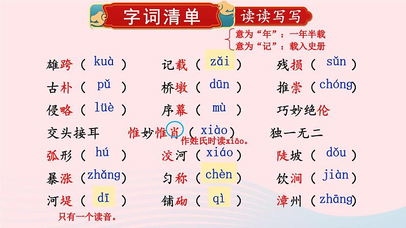 2023八年级语文上册第五单元18中国石拱桥考点精讲课件（部编版）06