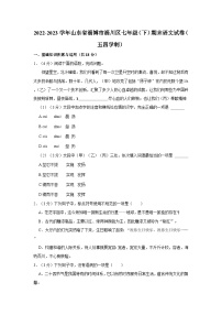 山东省淄博市淄川区2022-2023学年（五四学制）七年级下学期期末语文试题