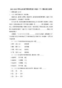 山东省日照市莒县2022-2023学年八年级下学期期末语文试卷