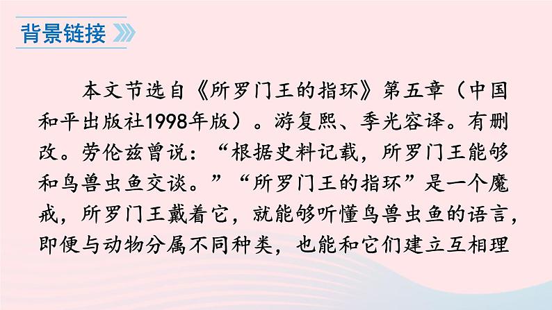 2023七年级语文上册第五单元17动物笑谈课件1新人教版05