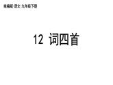 统编版九年级语文下册 12《词四首》课件PPT