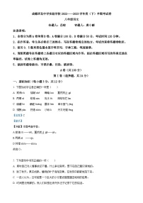 四川省成都市第四十三中学校2022-2023学年八年级下学期期中语文试题（解析版）