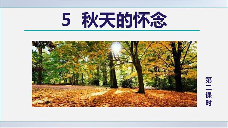 5. 秋天的怀念 第2课时课件PPT01