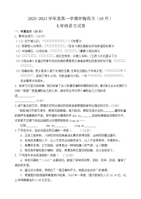 广东省茂名市高州市第一中学附属实验中学2023-2024学年七年级上学期10月月考语文试题
