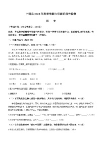 广西壮族自治区崇左市宁明县2022-2023学年七年级下学期期中语文试题