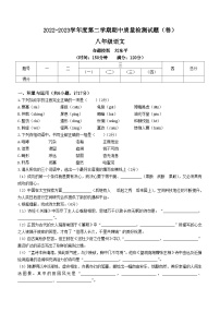 陕西省宝鸡市陈仓区2022-2023学年八年级下学期期中语文试题