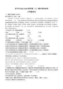 江西省景德镇市乐平市2022-2023学年八年级上学期期中语文试题