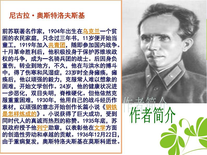 《名著导读 钢铁是怎样炼成的：摘抄和做笔记》课件PPT第2页