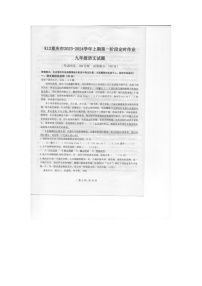 重庆市实验中学教育集团2023-2024学年九年级上学期10月月考语文试题