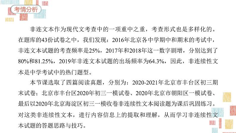 【3】【阅】9年级 文体10：非连续性文本突破课件PPT06