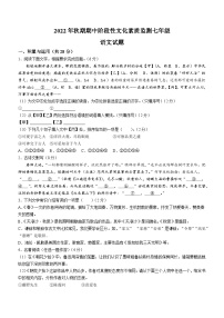河南省南阳市唐河县2022-2023学年七年级上学期期中语文试题