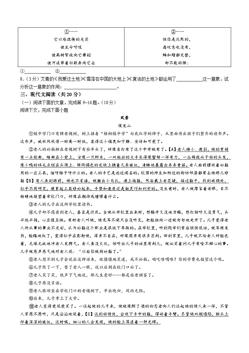 河南省濮阳市范县2022-2023学年九年级上学期期中语文试题03