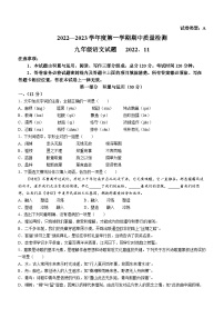 山东省潍坊市潍城区2022-2023学年九年级上学期期中语文试题