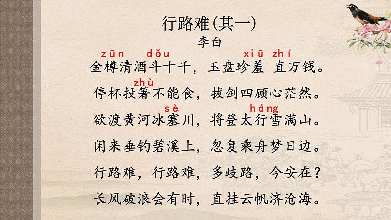 行路难（其一）课件PPT第2页