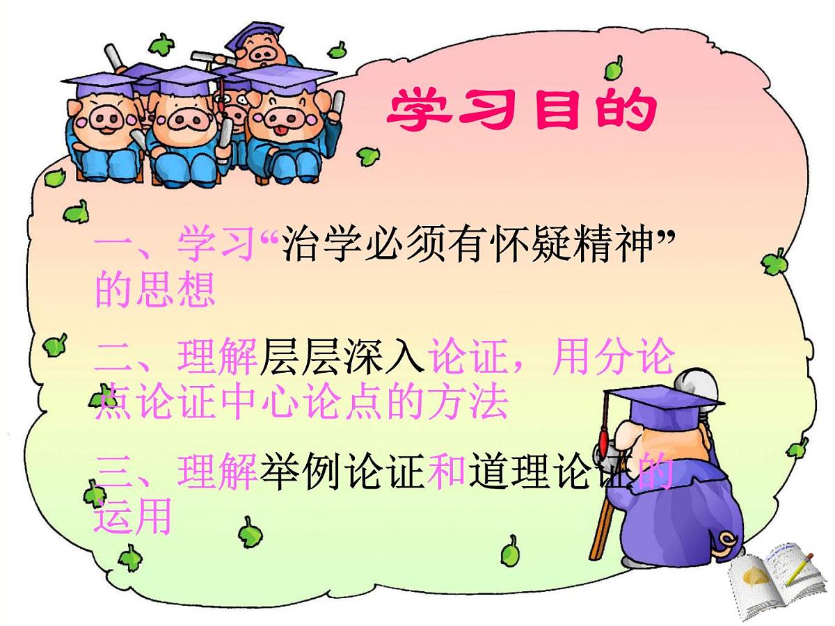部编版九年级语文上册--19怀疑与学问（精品课件1）第3页