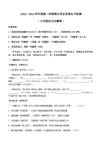 安徽省芜湖市无为市2022-2023学年七年级下学期期末语文试题