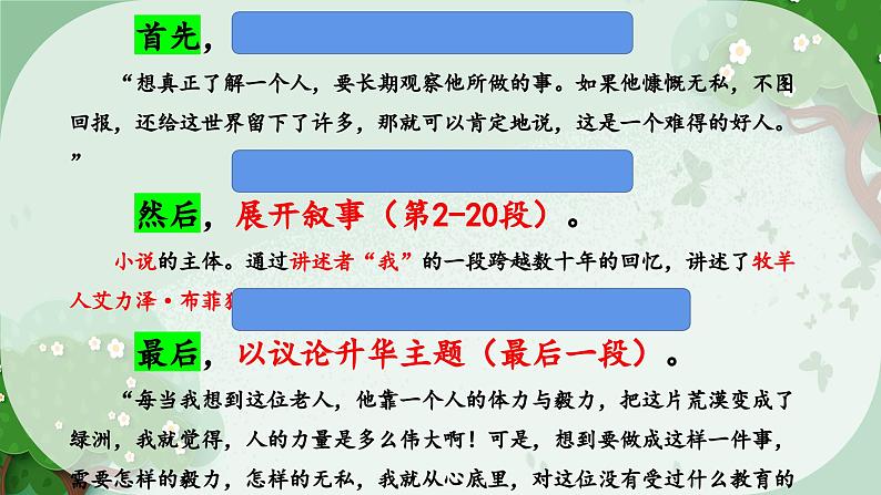 植树的牧羊人 公开课  课件第7页