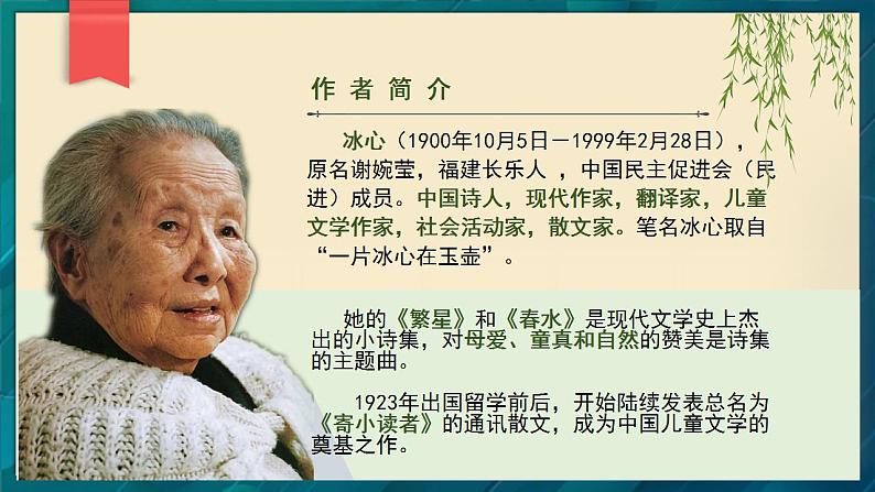 《荷叶 母亲》公开课课件第4页