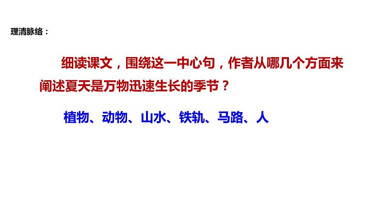 初中六年级上册语文课件---16.《夏天里的成长》05