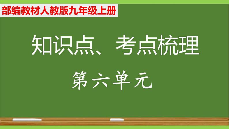 部编九年级上册语文第六单元教材知识点考点梳理（课件+教案+验收卷）01