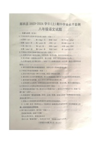 湖北省十堰市郧西县2023-2024学年八年级上学期11月期中语文试题