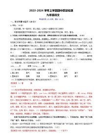 13 九年级语文上学期期中质量检测（深圳专用）（解析版）2023-2024学年统编版