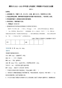 江苏省常州市溧阳市2022-2023学年七年级下学期期中语文试题（解析版）
