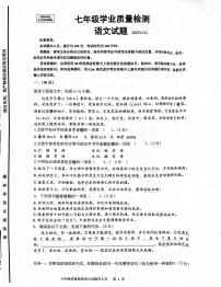 山东省济南市市中区2023-2024学年七年级上学期期中考试语文试卷