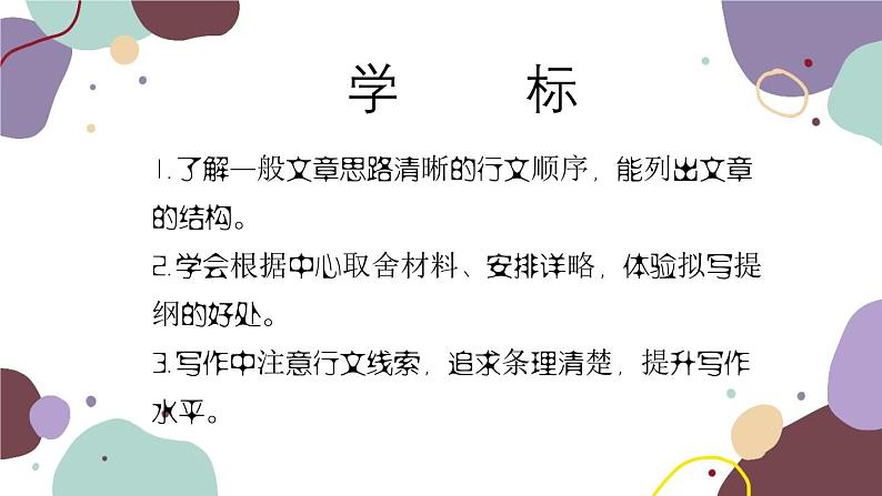 统编版语文七年级上册 写作 思路要清晰课件02