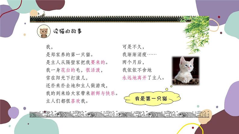 统编版语文七年级上册 16 猫课件第3页