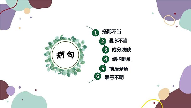 统编版语文七年级上册 专题三 常见的病句类型课件02