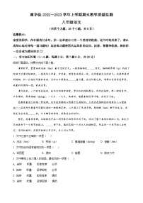 云南省楚雄彝族自治州南华县2022-2023学年八年级上学期期末语文试题（解析版）