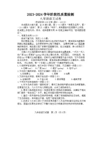 山东省青岛市市北区2023-2024学年九年级上学期期中语文试题