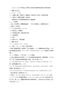 南宁十四中2023-2024学年度上学期八年级段考语文