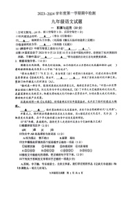 江苏省徐州市校联考2023-2024学年九年级上学期11月期中语文试题